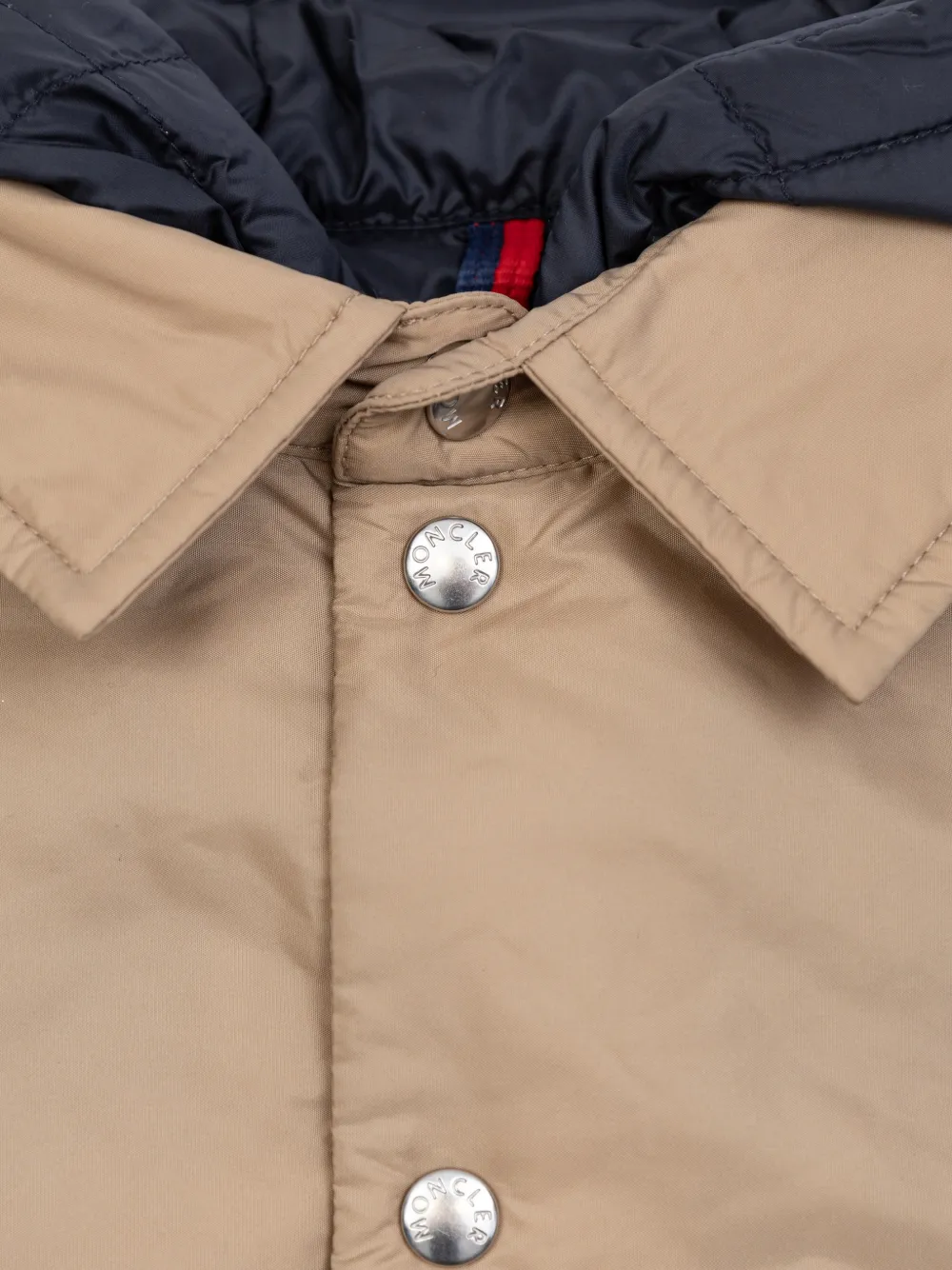 Moncler Enfant Jack met logopatch Beige