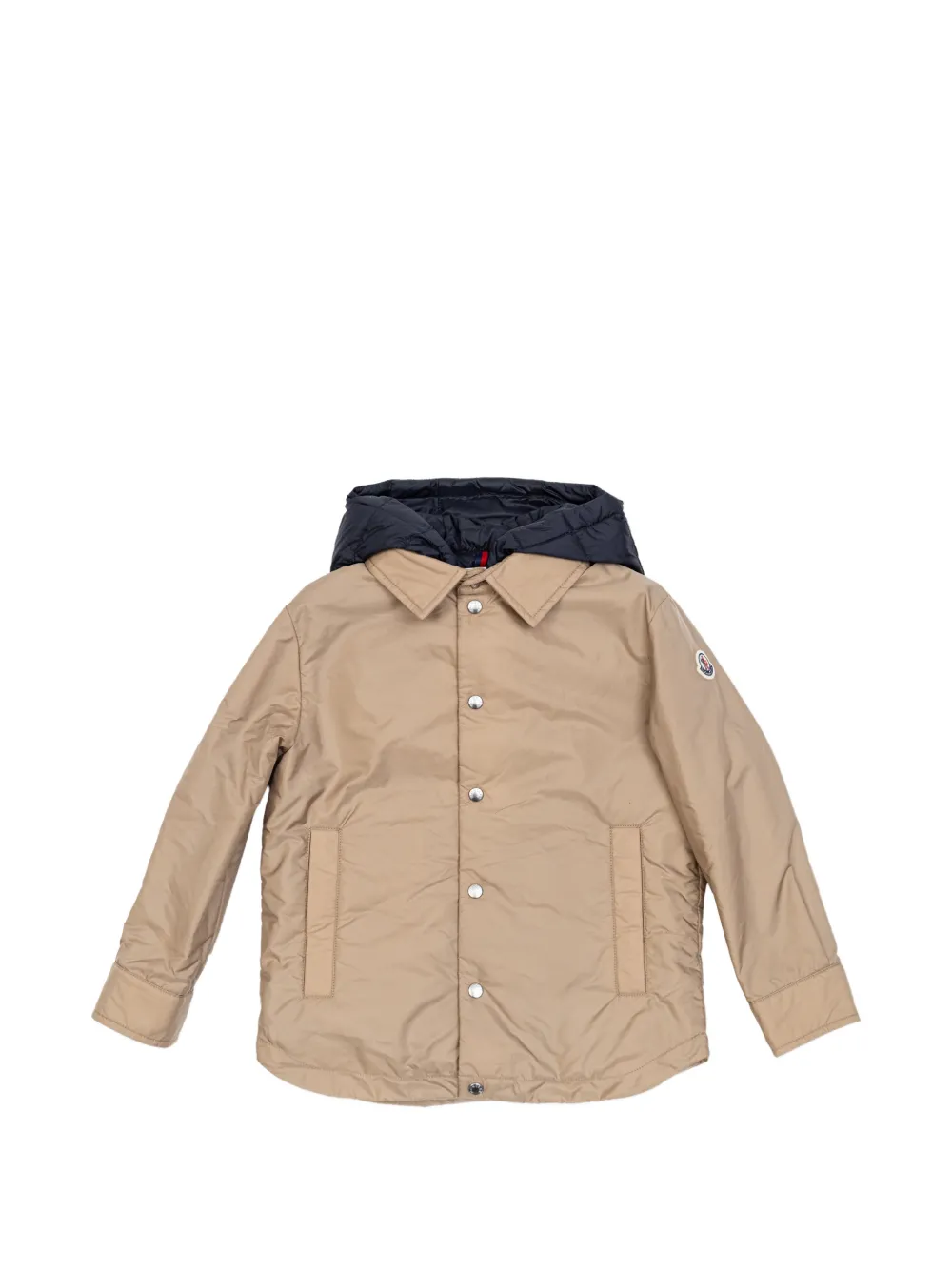 Moncler Enfant Jack met logopatch Beige