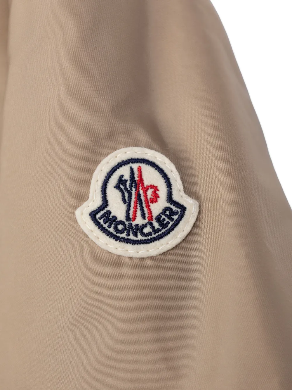Moncler Enfant Jack met logopatch Beige