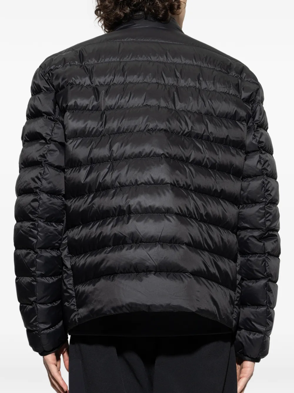 Moncler Mackinac gewatteerd jack met mesh zak Zwart