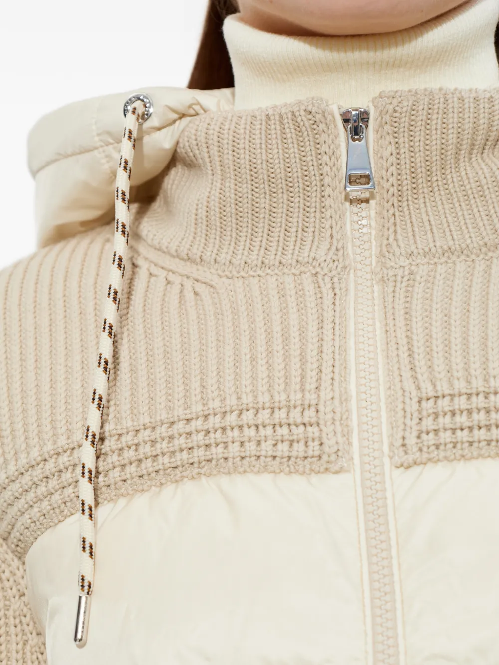 Moncler Vest met logopatch Beige