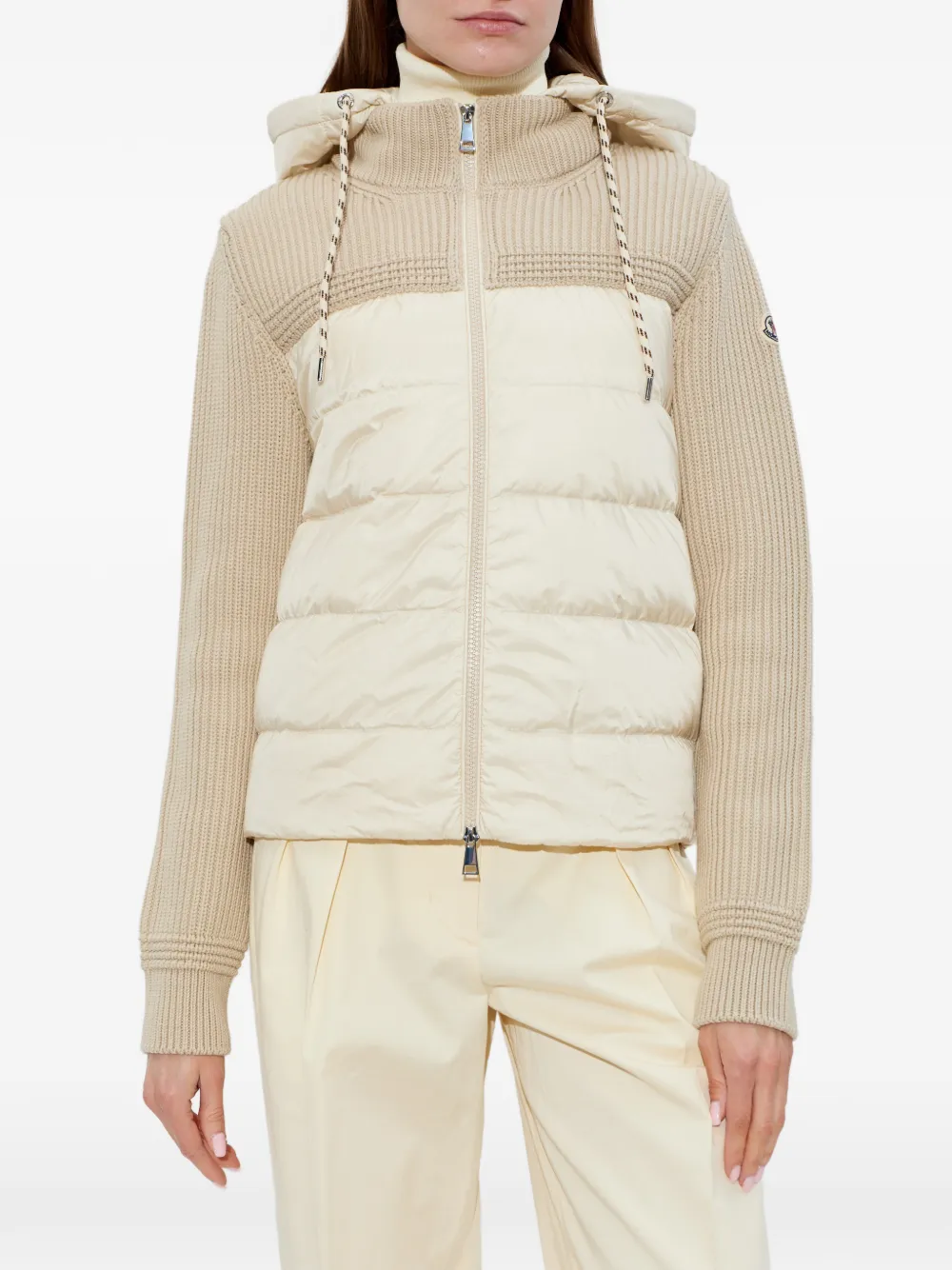  Moncler Logo-patch Cardigan - Neutrals 