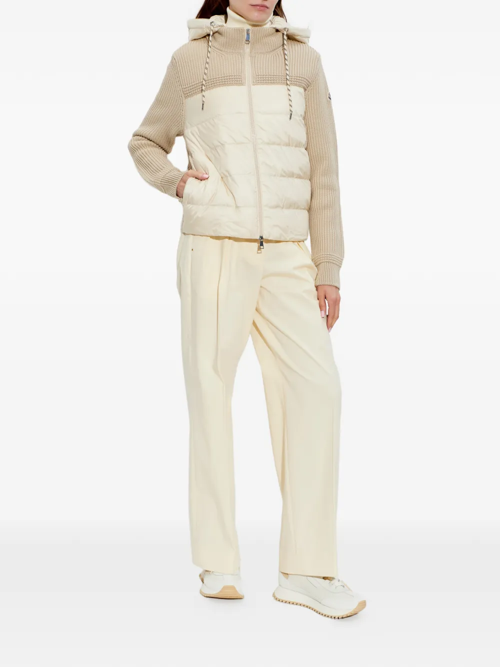  Moncler Logo-patch Cardigan - Neutrals 