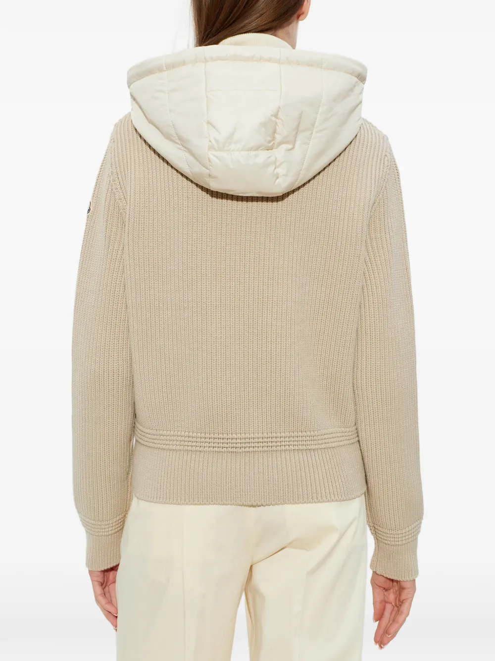 Moncler Vest met logopatch Beige