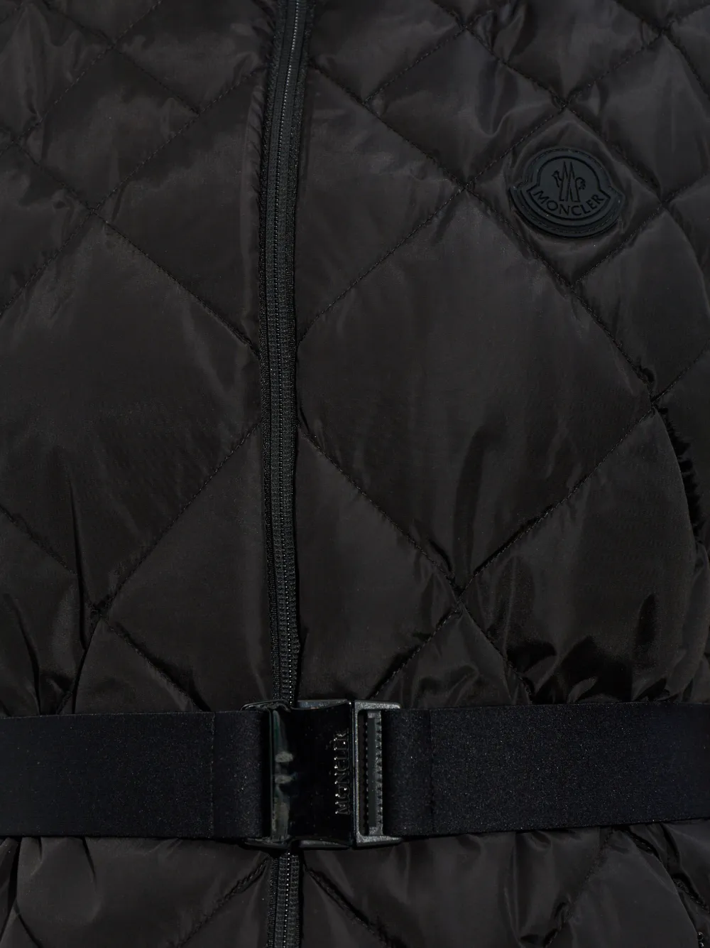 Moncler Bodywarmer met logopatch Zwart