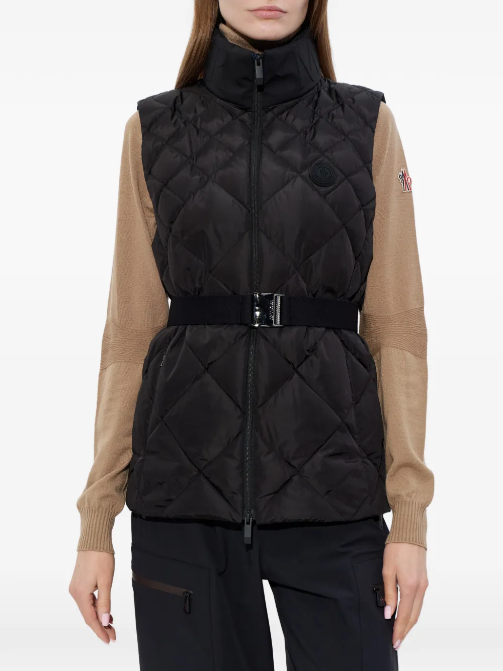  Moncler Logo-patch Gilet - Black 