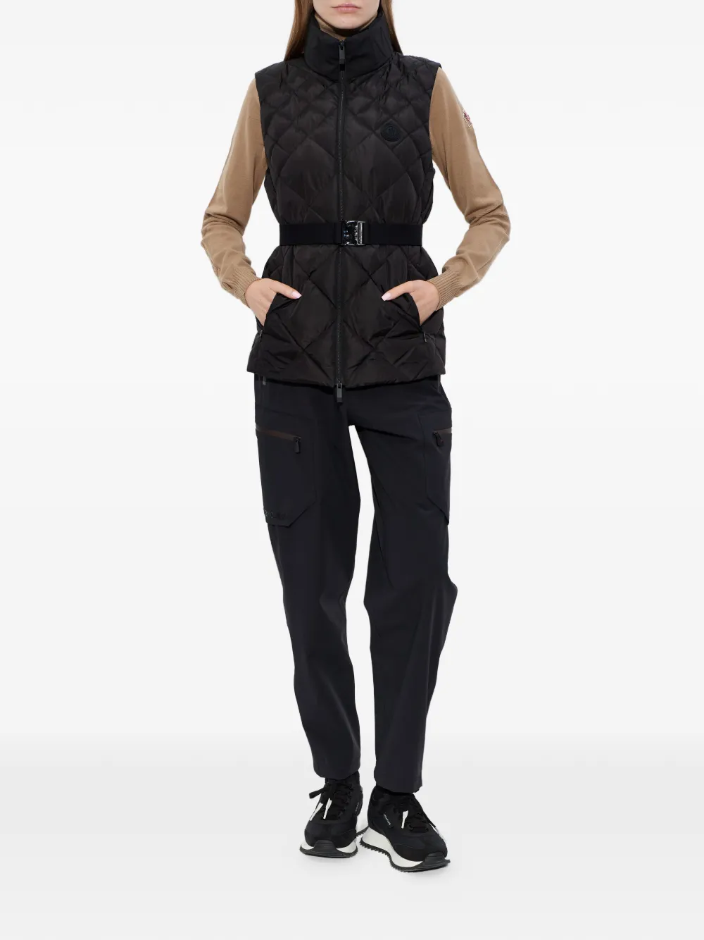  Moncler Logo-patch Gilet - Black 