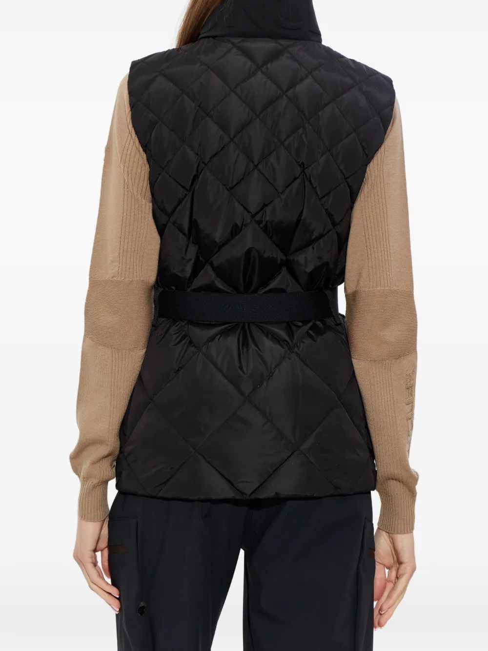 Moncler Bodywarmer met logopatch Zwart