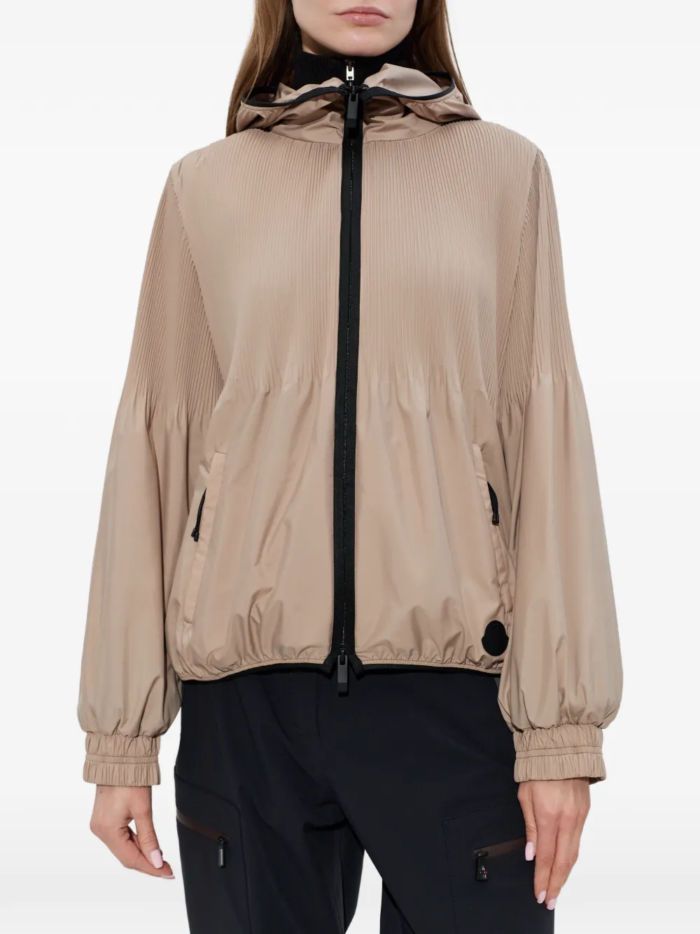  Moncler Logo-patch Jacket - Neutrals 