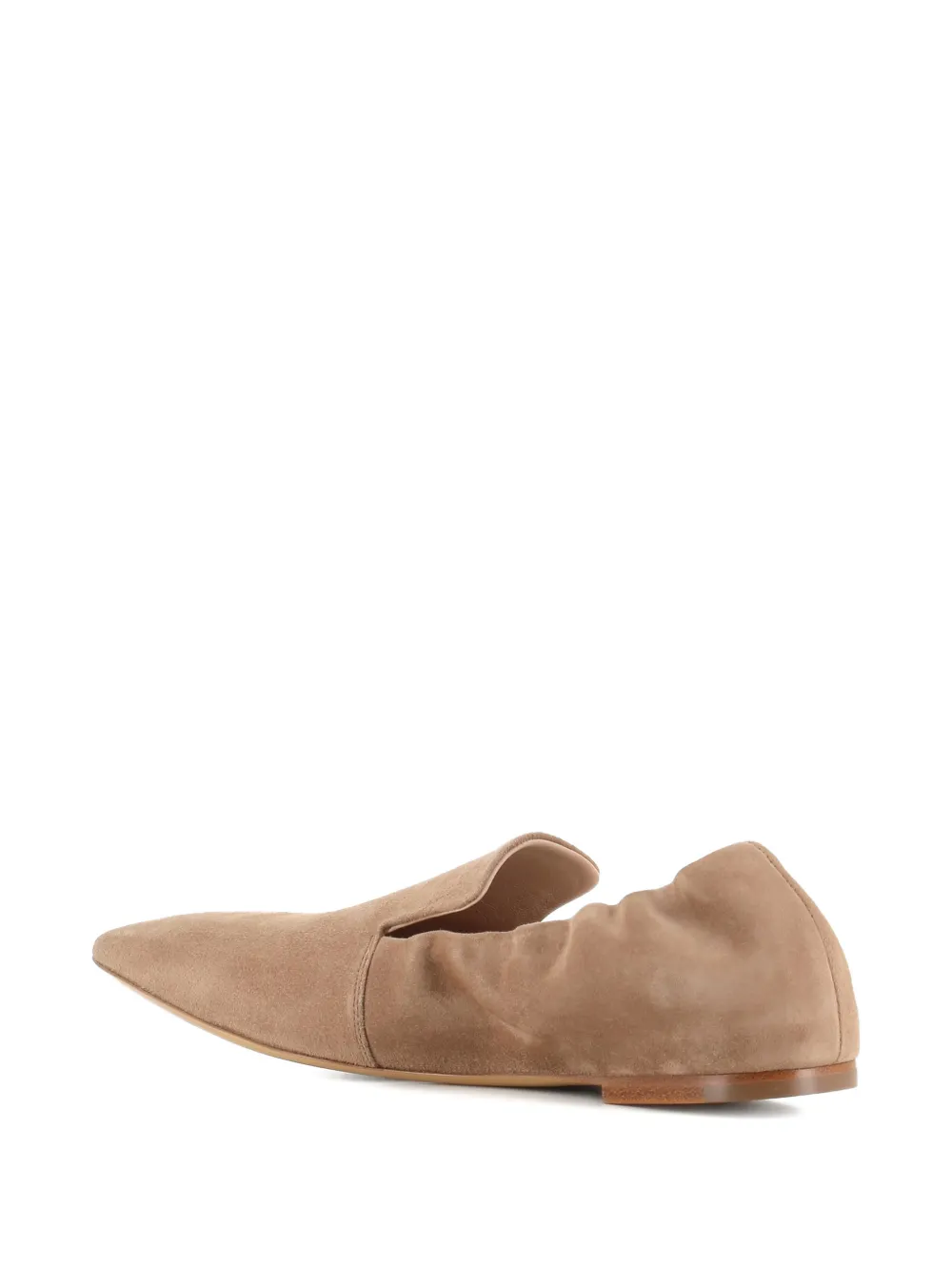Tassinari Cloe elastische suède loafers Beige