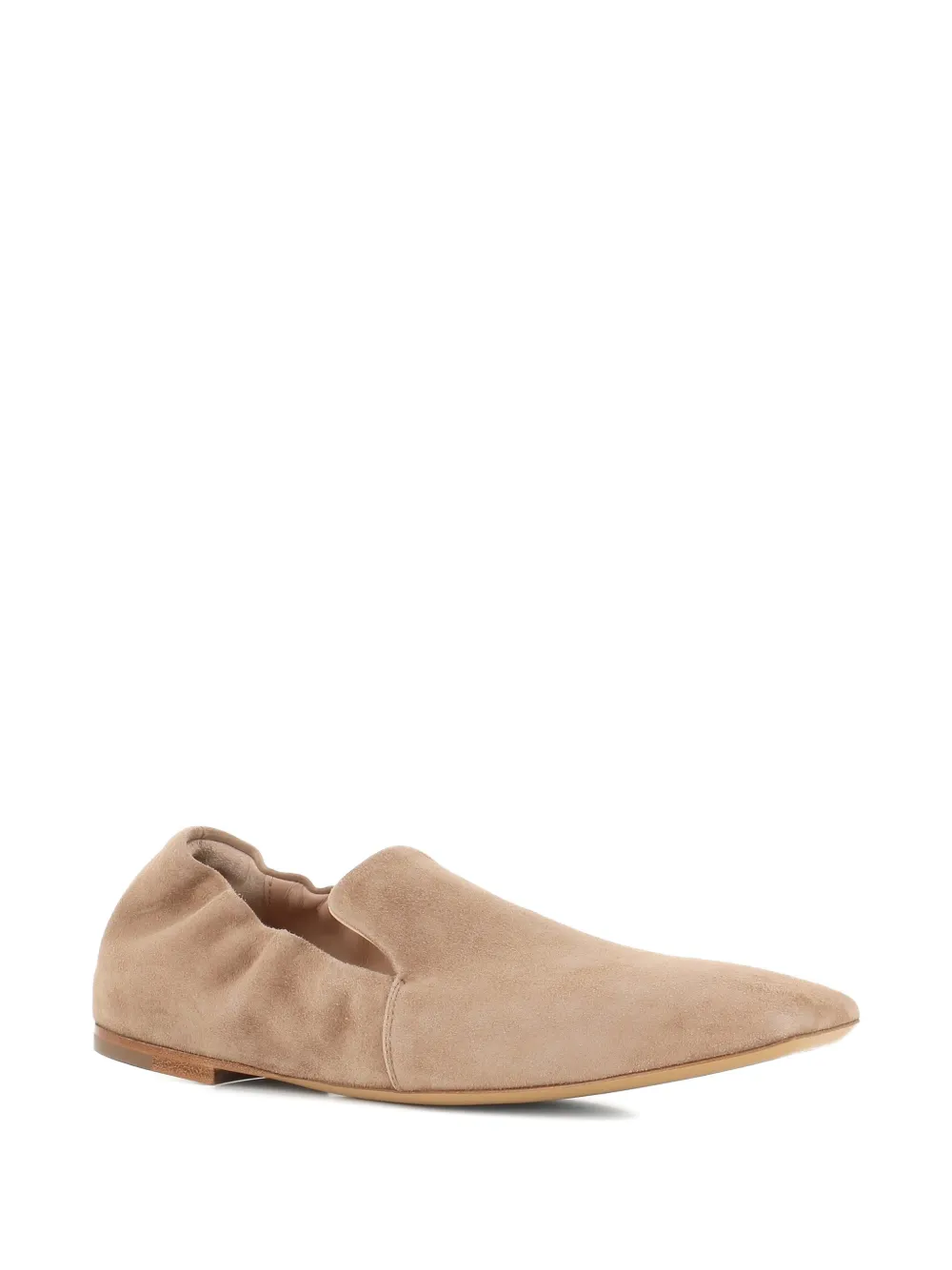 Tassinari Cloe elastische suède loafers Beige