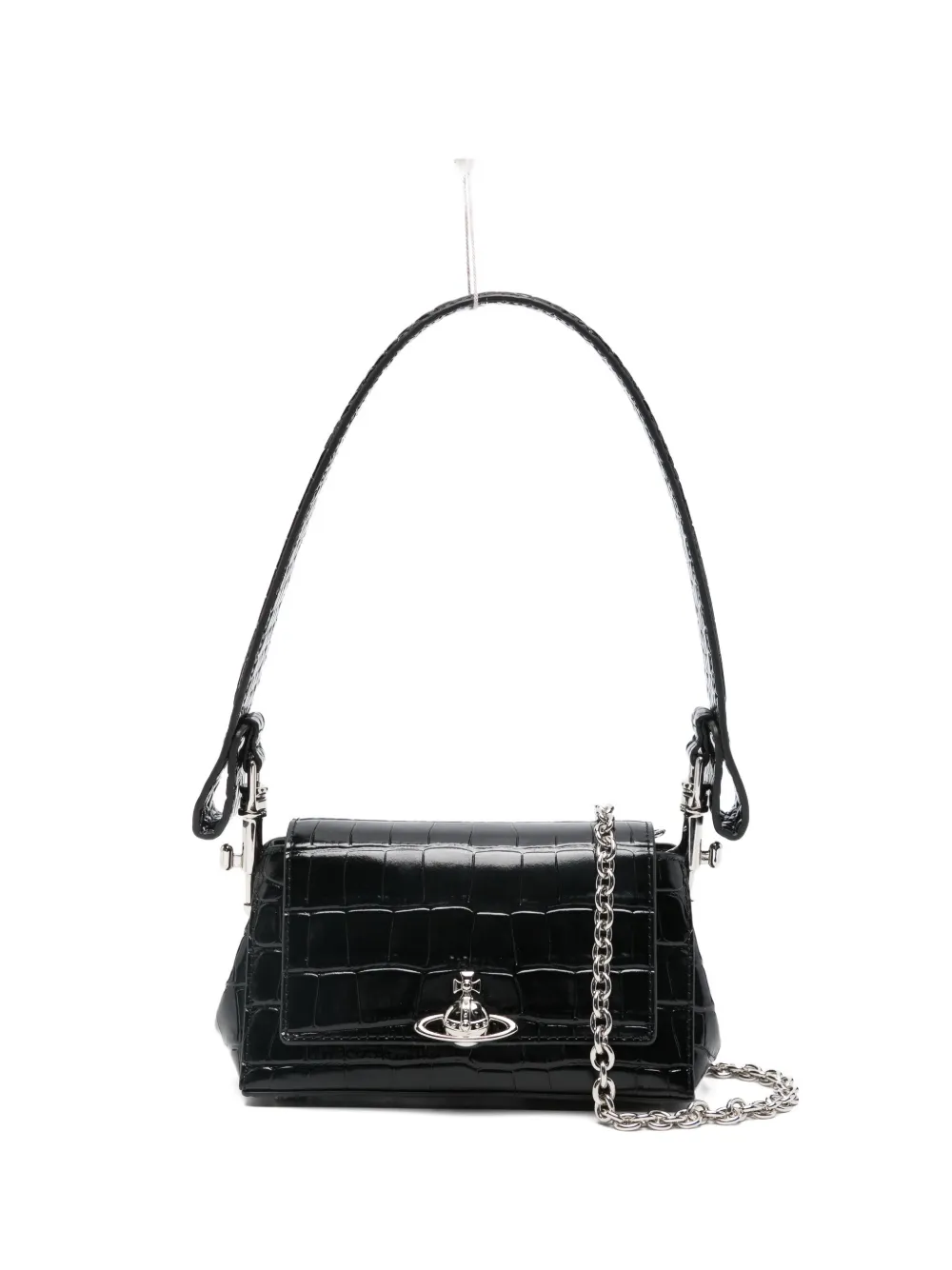 Vivienne Westwood small Hazel Orb-detail shoulder bag - Nero