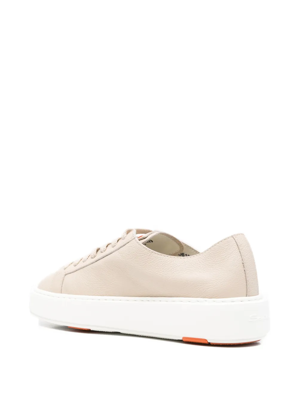 Santoni Leren sneakers Beige