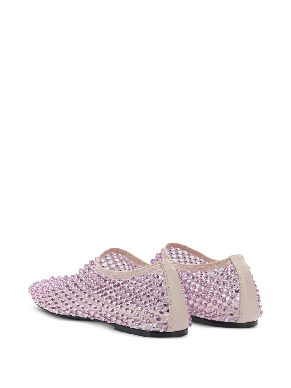 strategia shoes mesh embellished ballet flats Roze