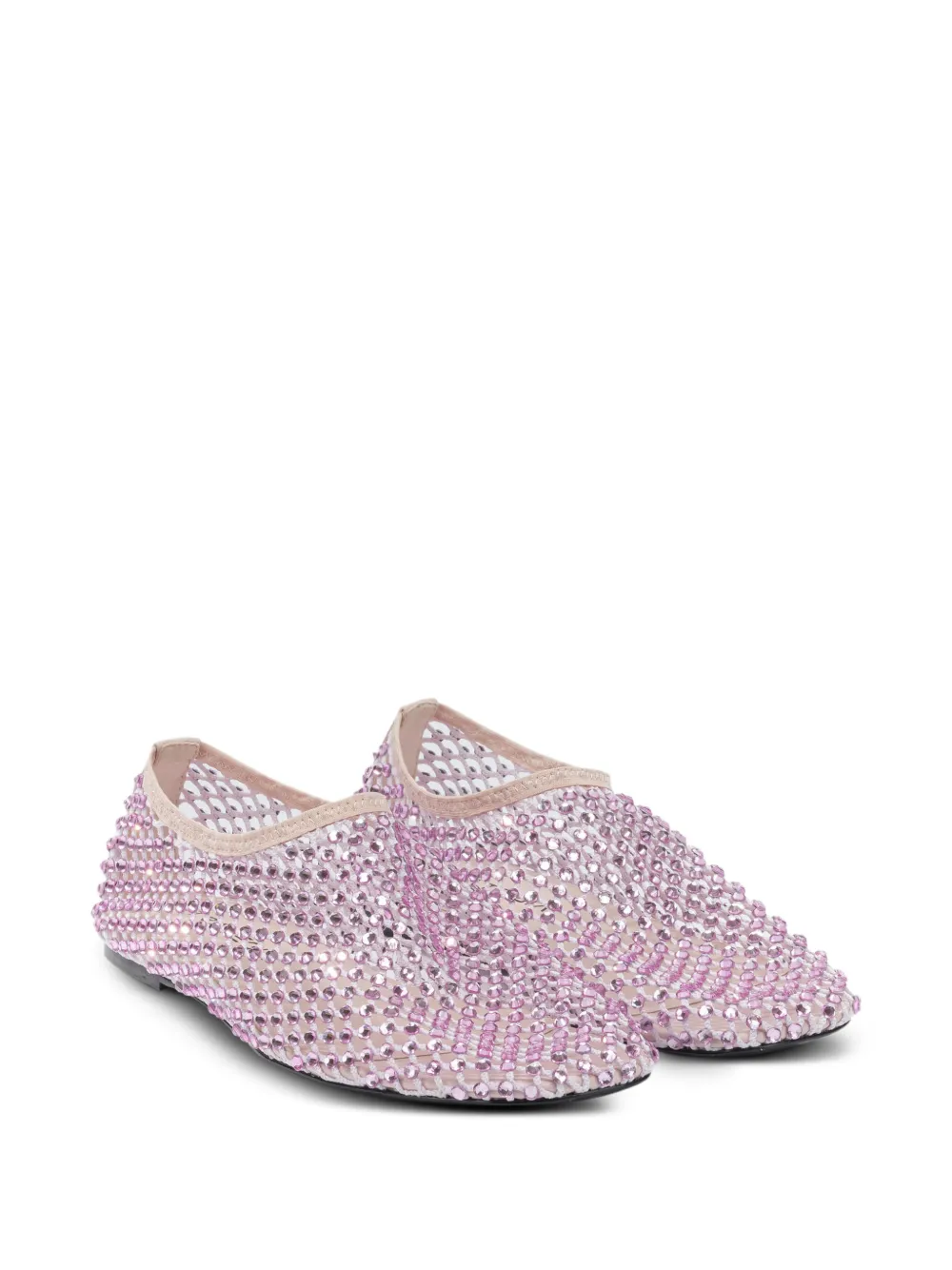 strategia shoes mesh embellished ballet flats Roze