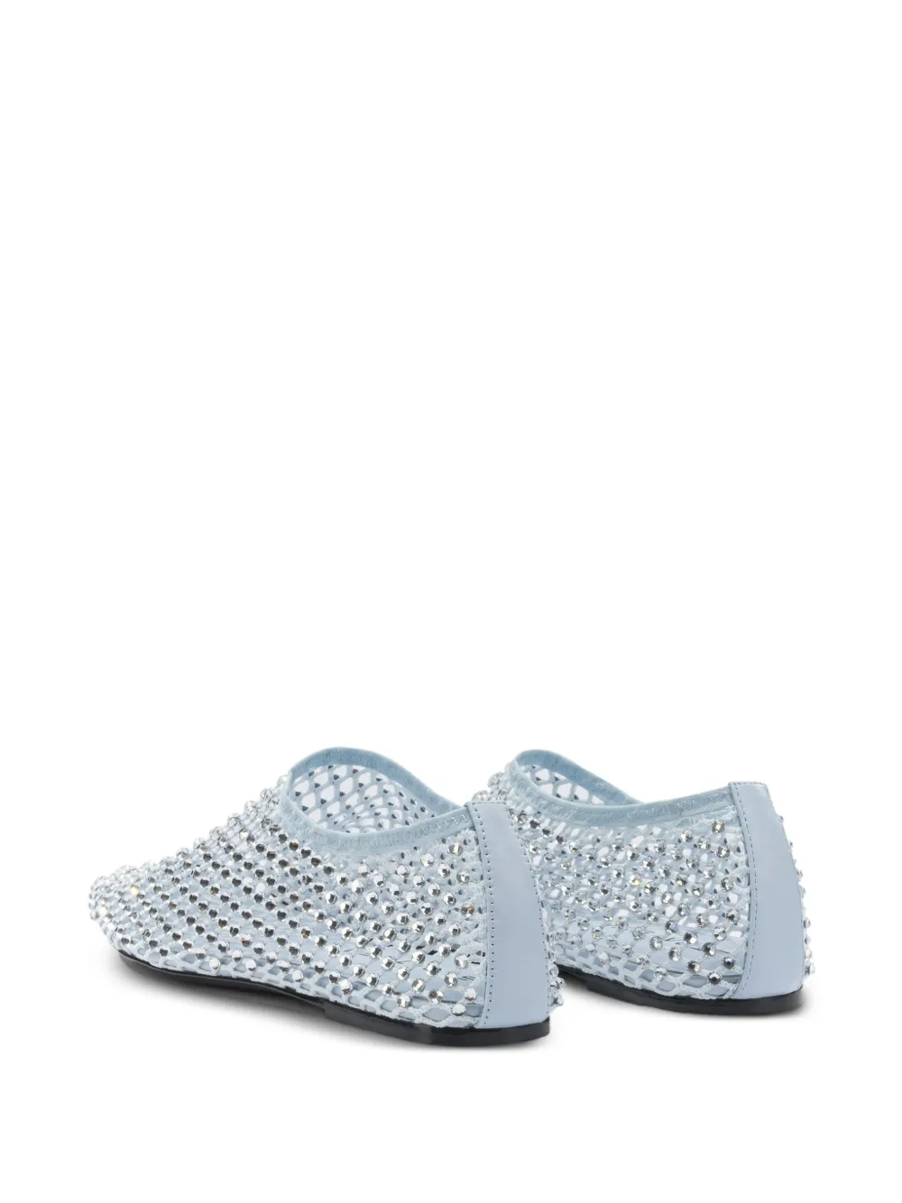 strategia shoes embellished mesh ballet flats Blauw