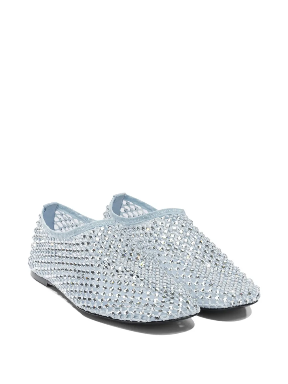 strategia shoes embellished mesh ballet flats Blauw