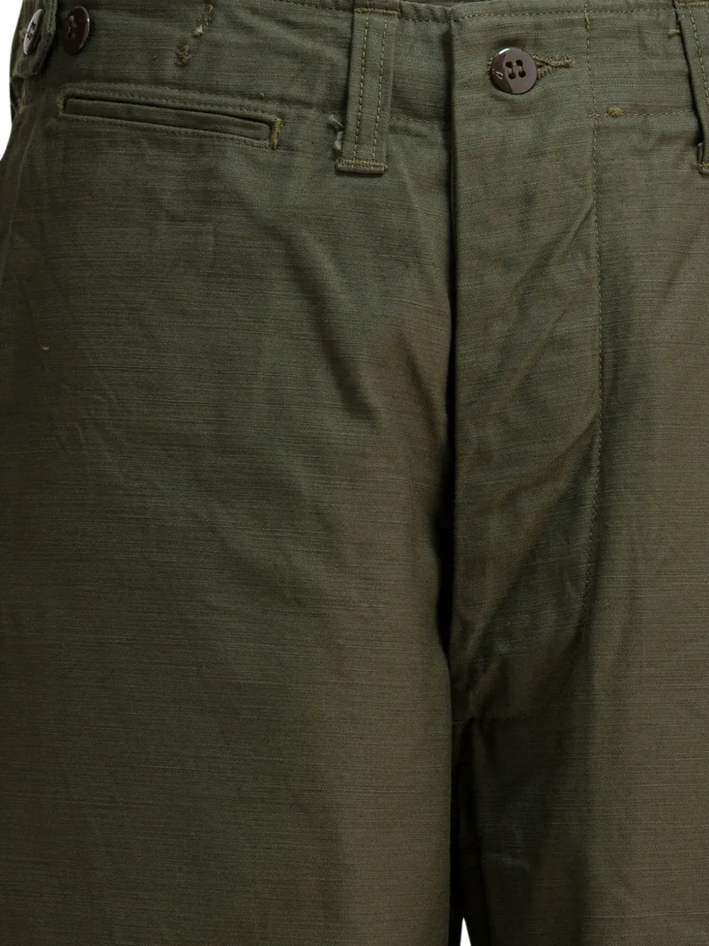  Buzz Ricksons Pantalones M-43 Con Botones - Verde 