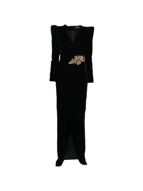 M.Marquise embellished V-neck dress