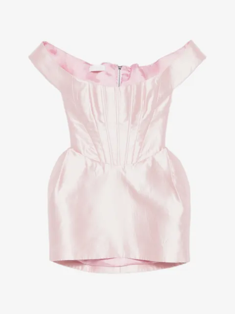 M.Marquise off-shoulder corset mini dress