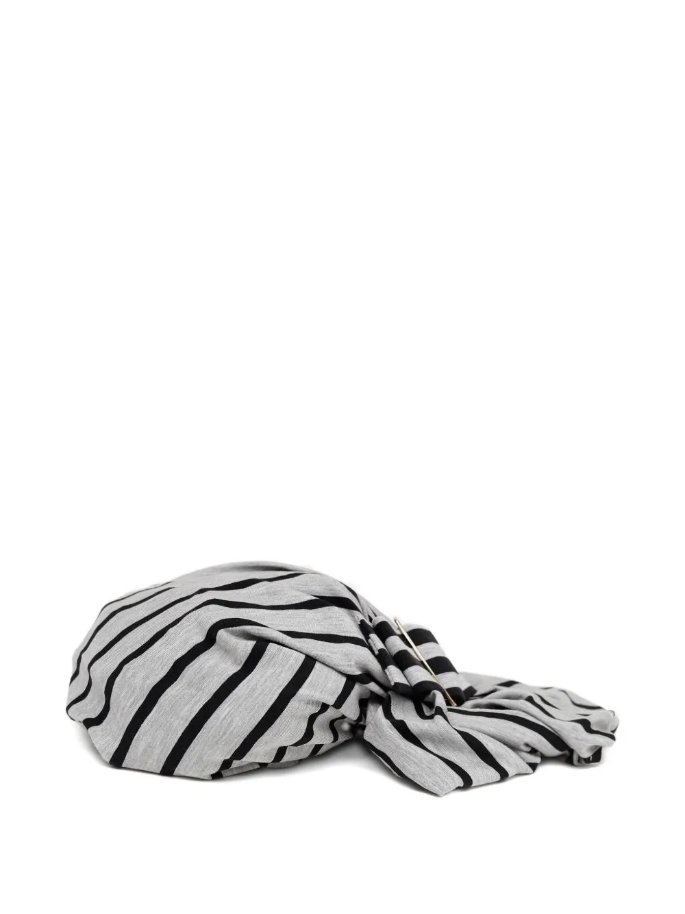 Vaquera striped headscarf - Grigio