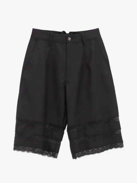 Vaquera lace-trim shorts