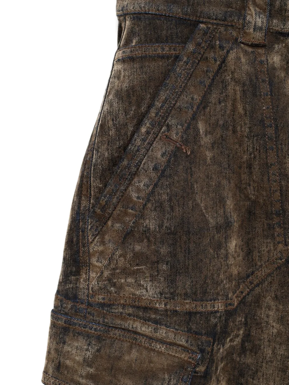  Vaquera Cargo-pocket Shorts - Brown 