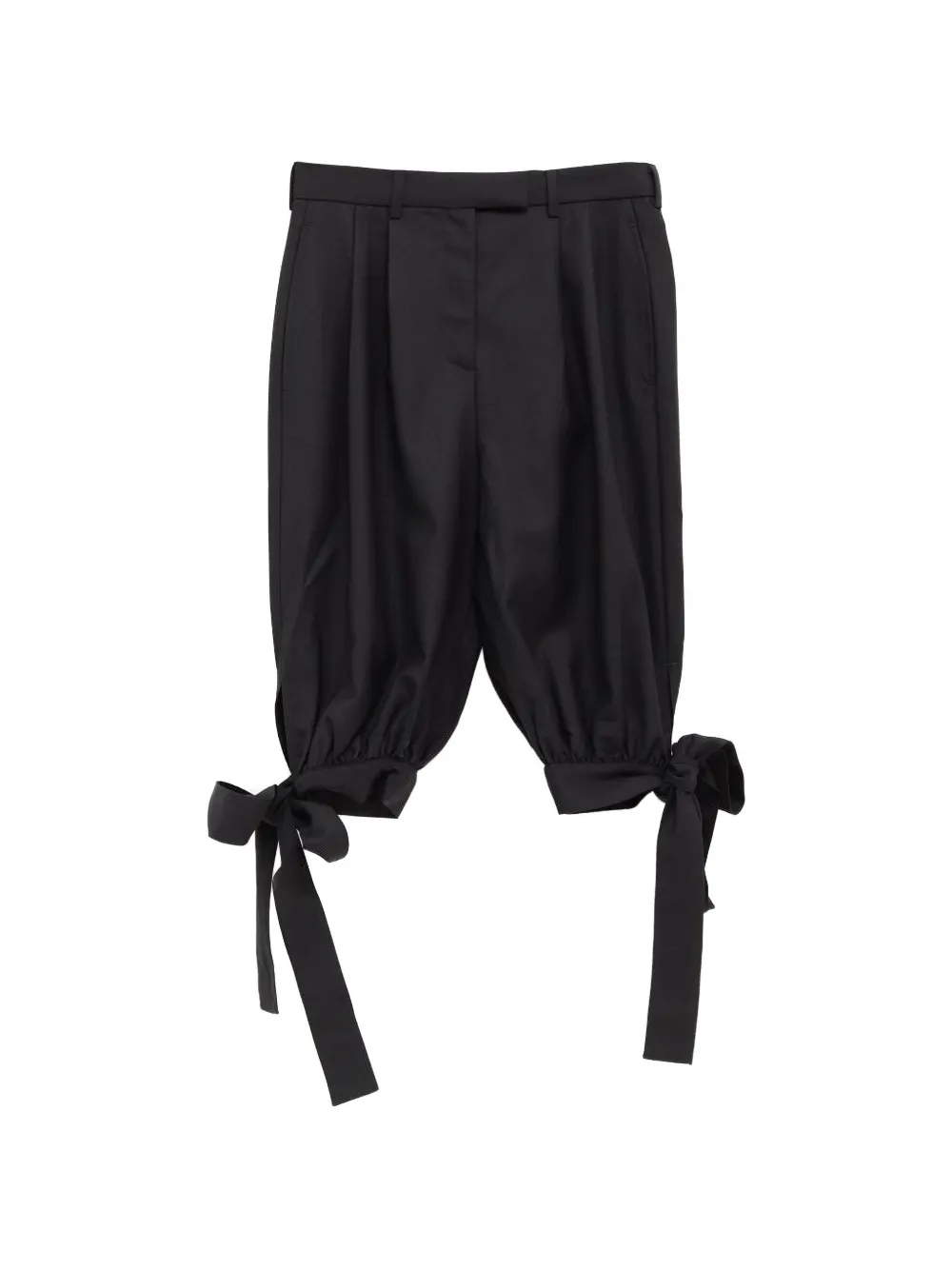 Vaquera tie-hem shorts - Nero