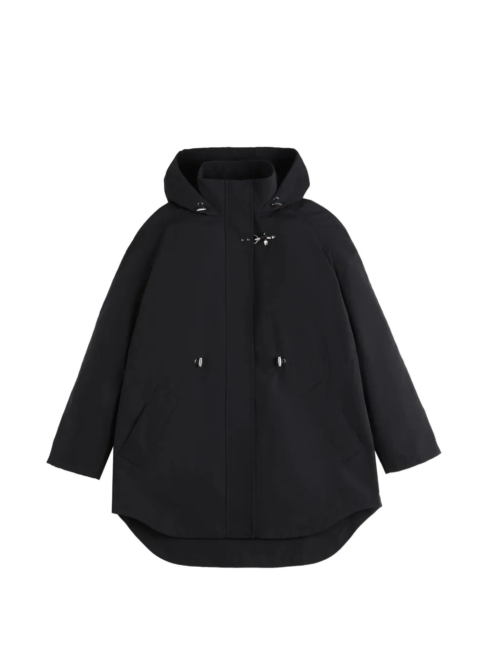 Fay cotton hooded parka coat - Blu