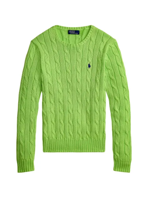 Polo Ralph Lauren — cable-knit logo-detail sweater