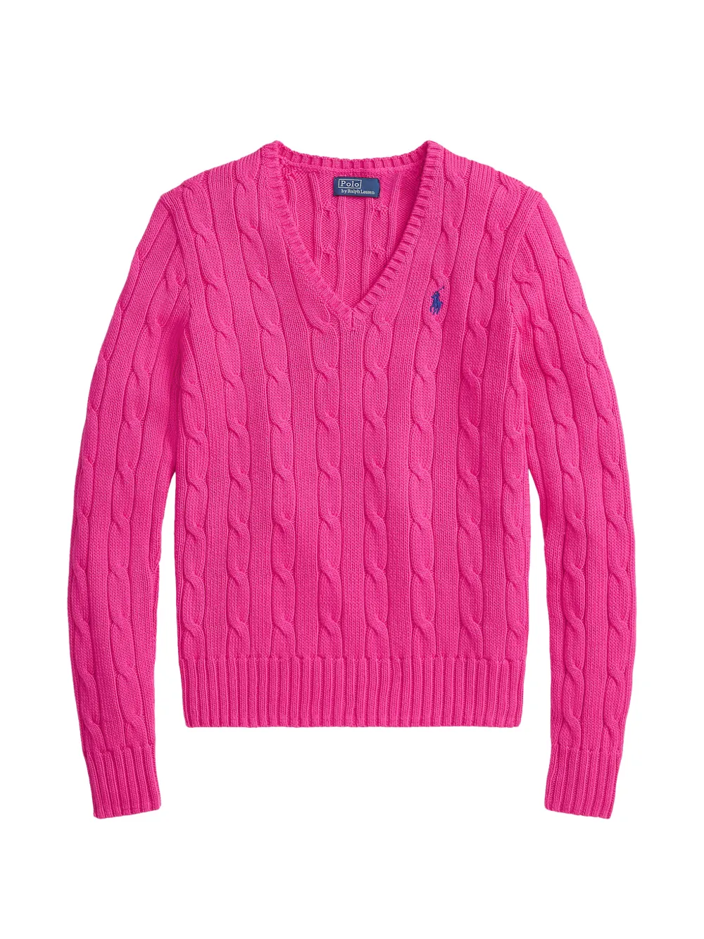 Polo Ralph Lauren cable-knit V-neck sweater - Rosa