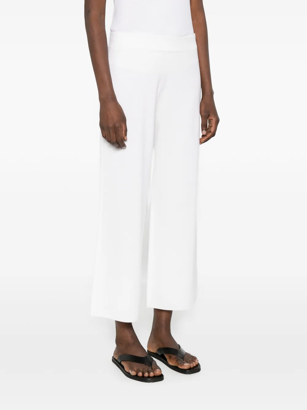  Allude Wide-leg Trousers - Neutrals 