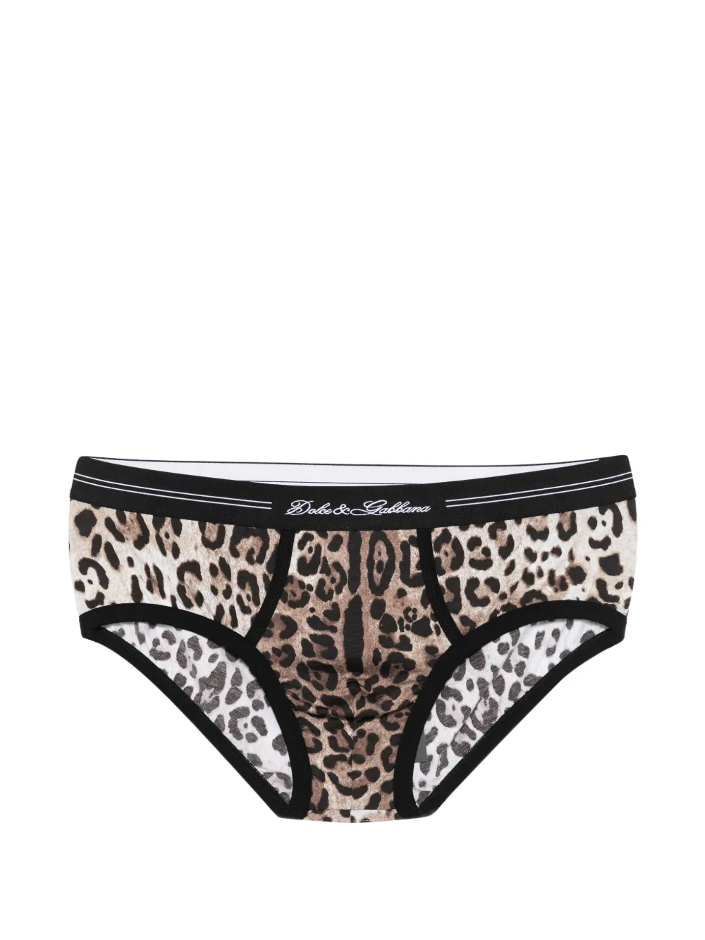 Dolce & Gabbana leopard-print briefs - Nude