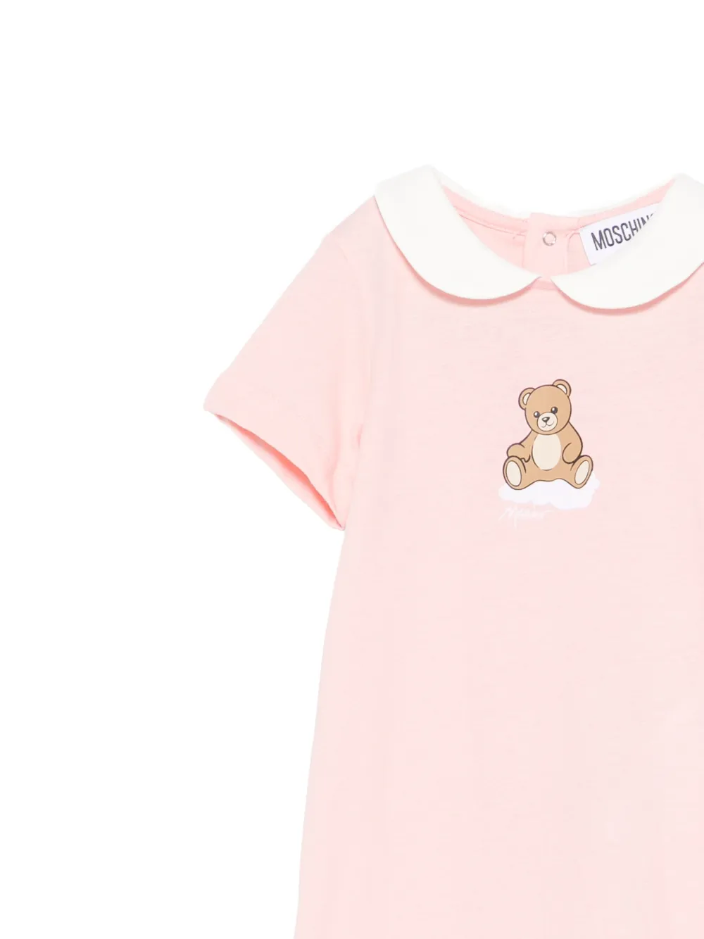 Moschino Kids Tweedelige romper set met beerprint Roze