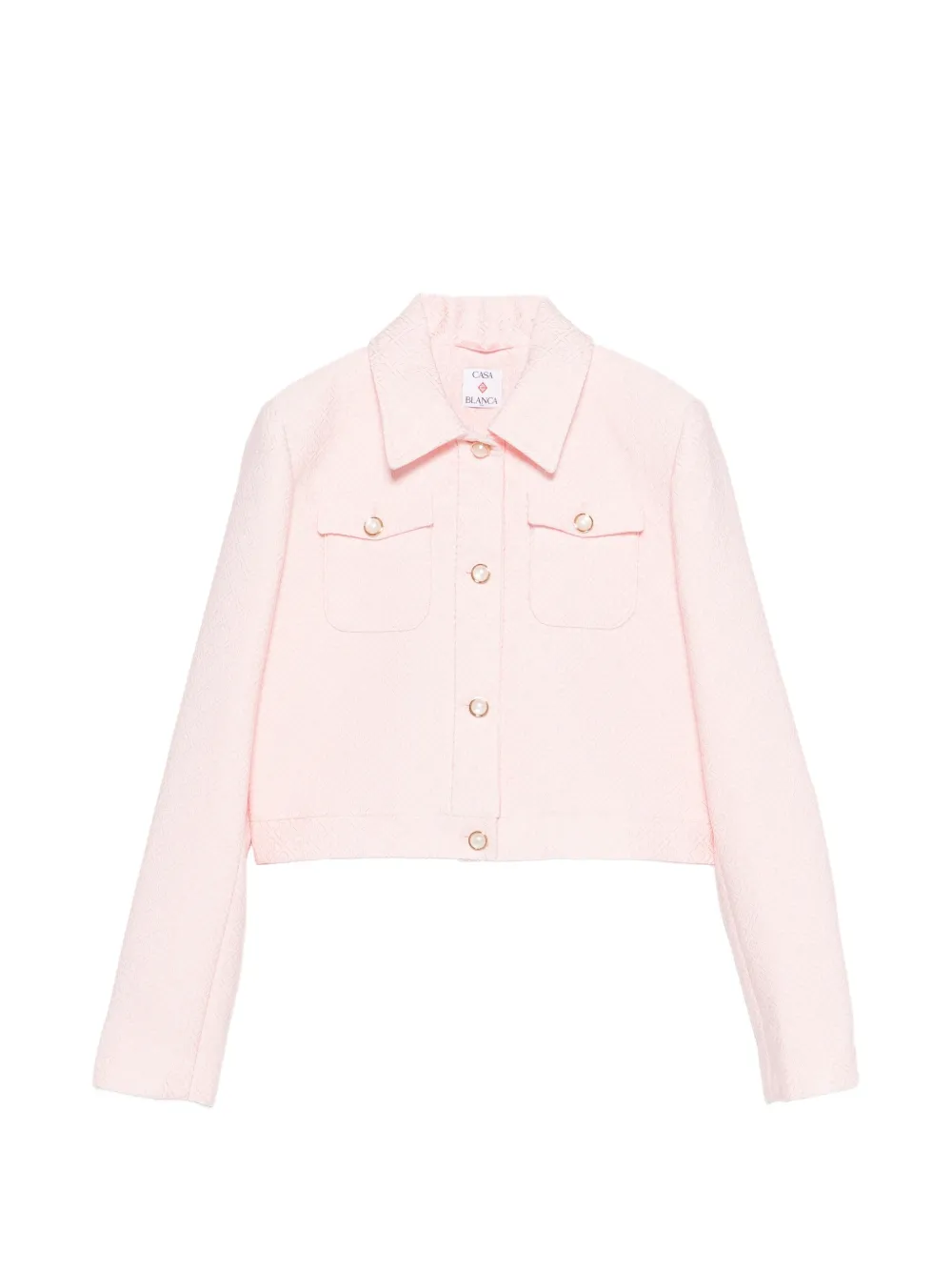 Casablanca button-up cropped jacket - Rosa