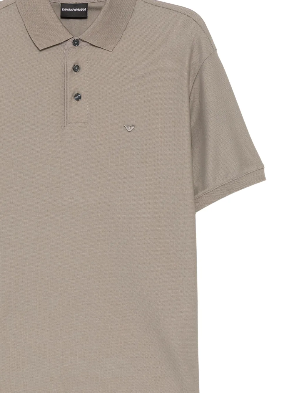 Emporio Armani Poloshirt met geborduurd logo Beige