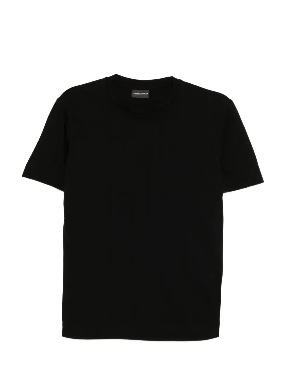 Emporio Armani T-Shirt mit Monogramm - Schwarz