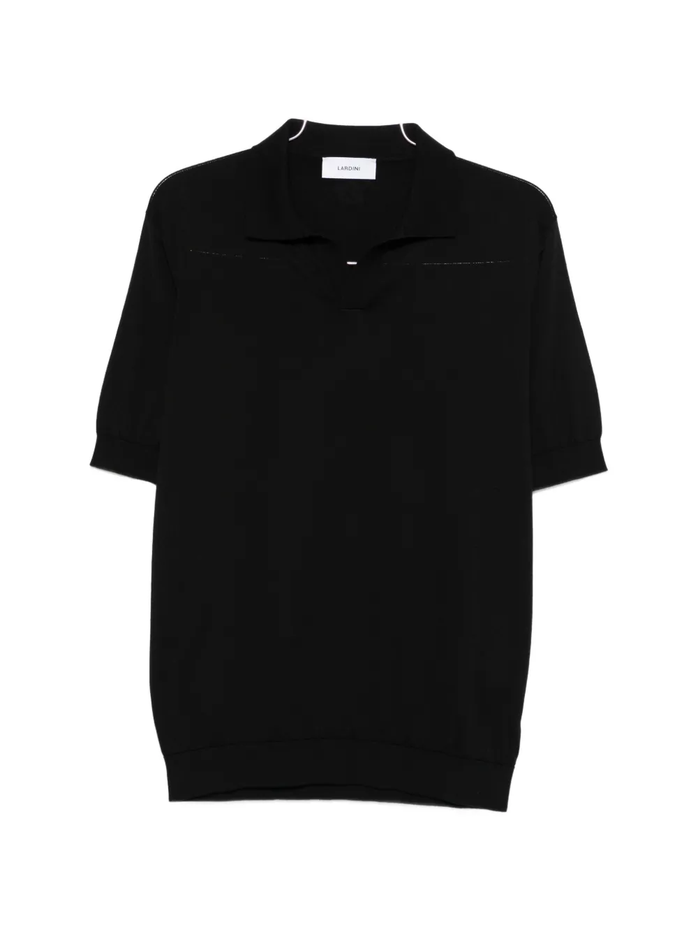 Lardini knit polo shirt - Nero
