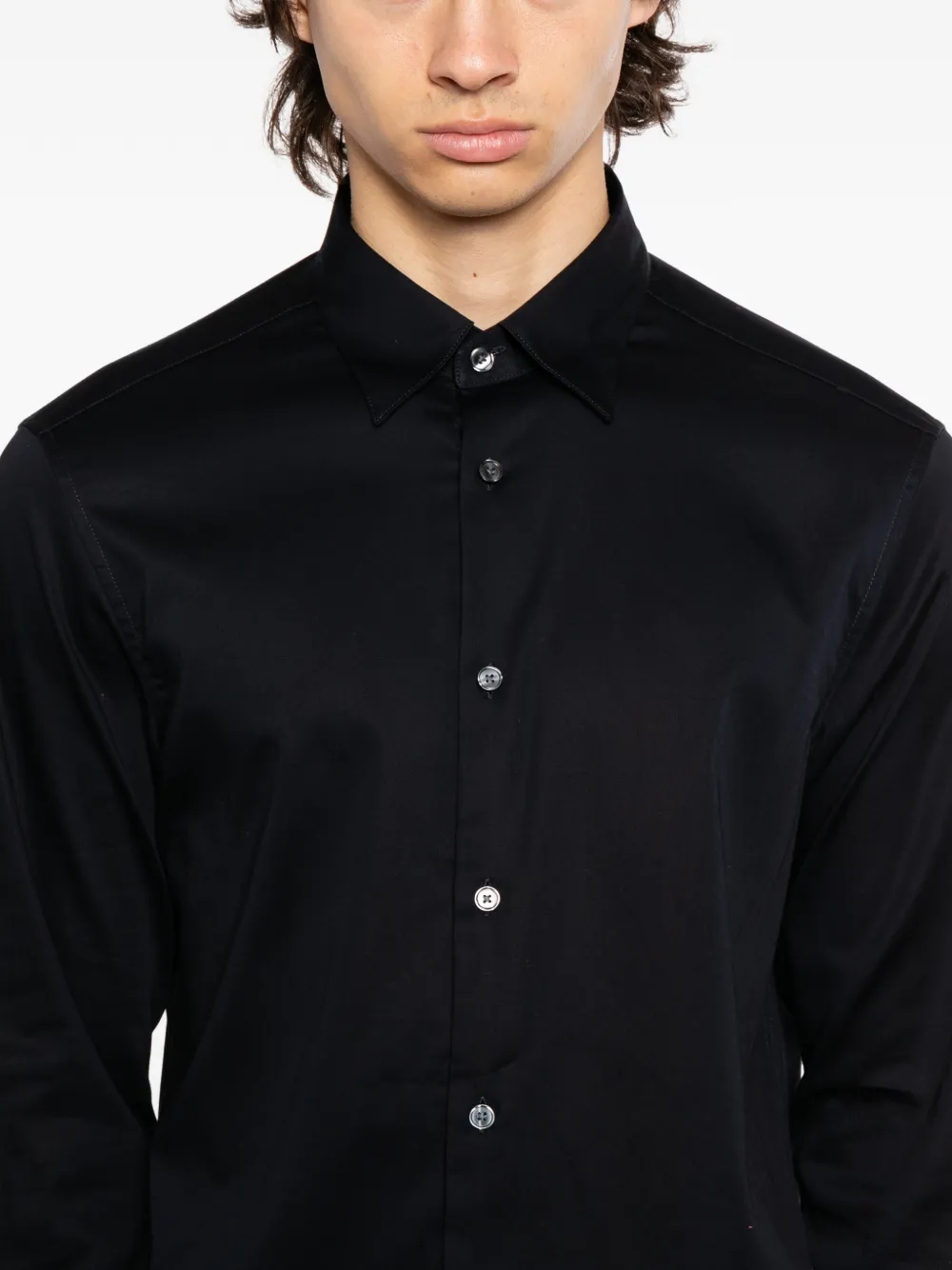 Emporio Armani Overhemd met knopen Blauw