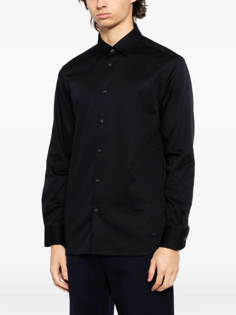 Emporio Armani Overhemd met knopen Blauw