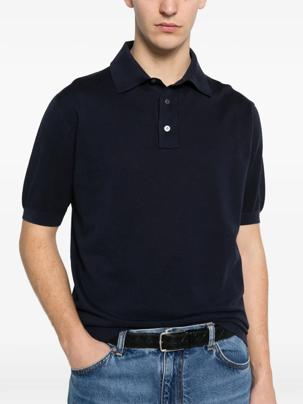 Lardini Katoenen poloshirt Blauw