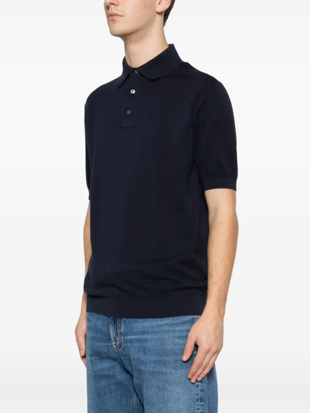Lardini Katoenen poloshirt Blauw