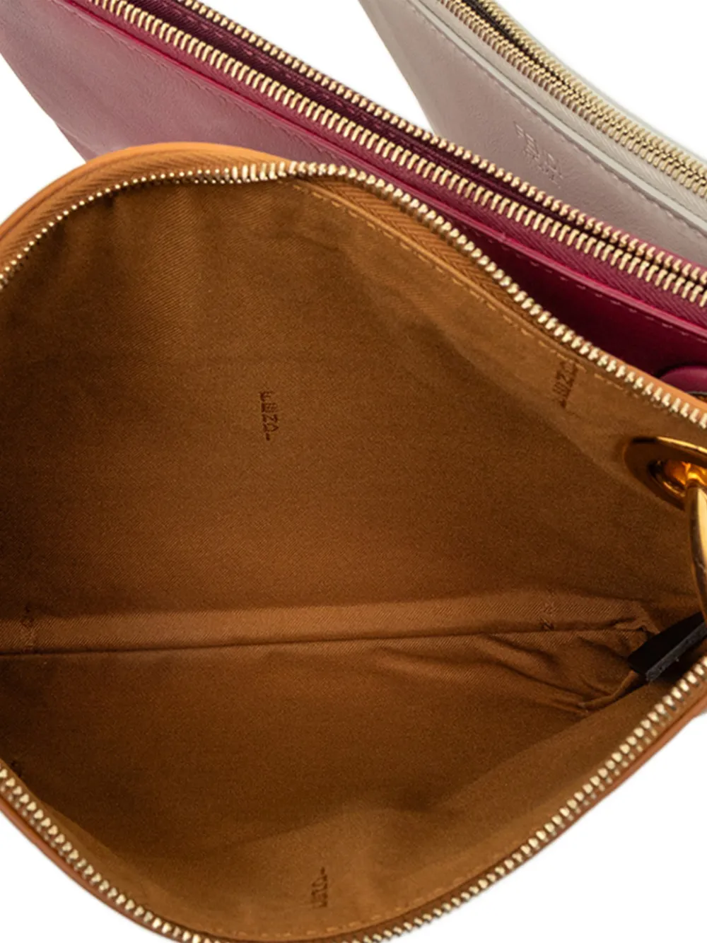 2010-2025 Leather Flowerland Triplette Clutch Bag