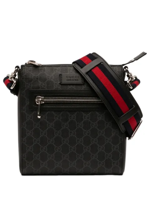 Gucci Pre-Owned 2016-2026 Small GG Supreme Web Messenger Bag crossbody bag