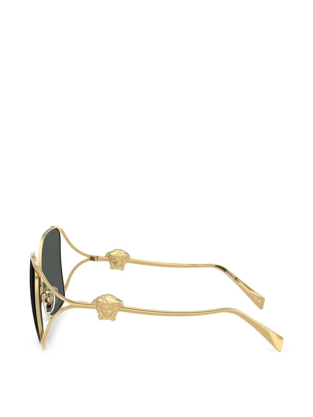 Versace Eyewear Zonnebril met vierkant montuur Goud