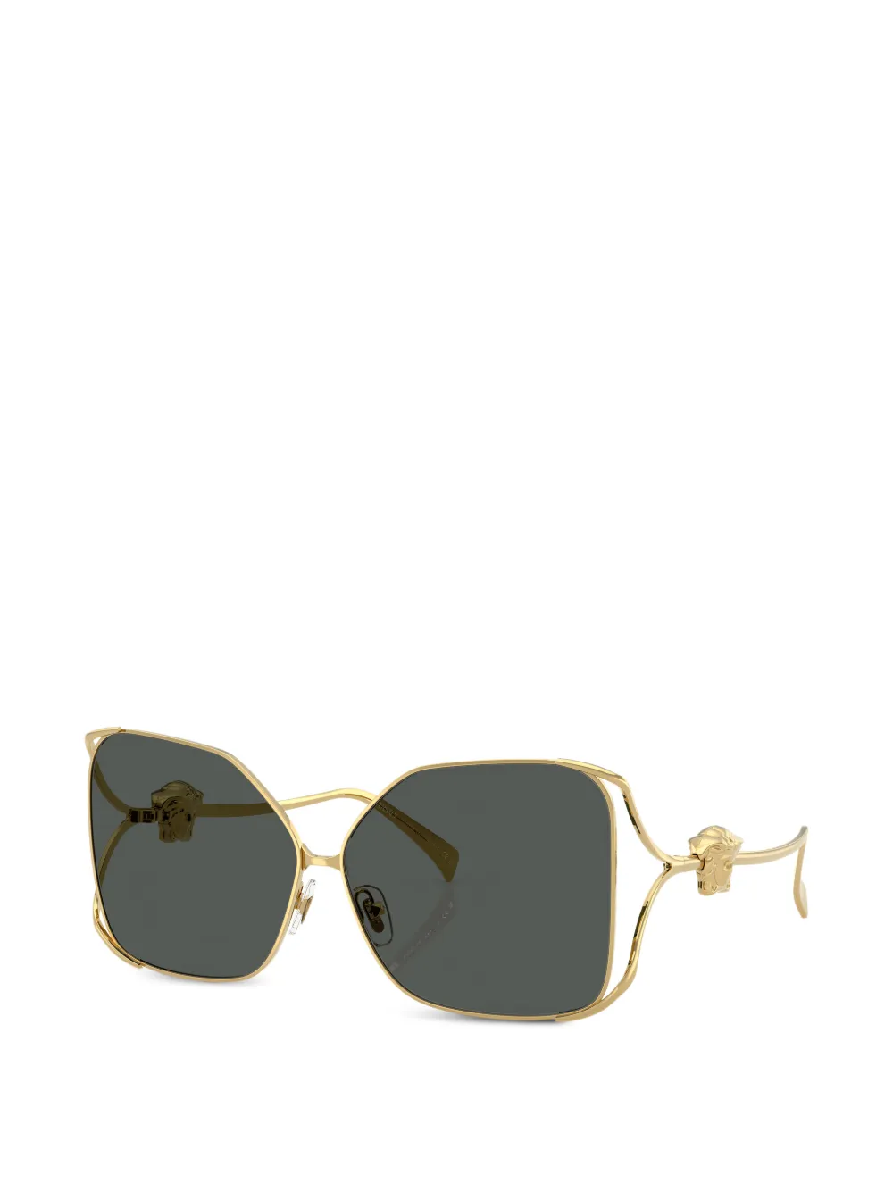 Versace Eyewear Zonnebril met vierkant montuur Goud