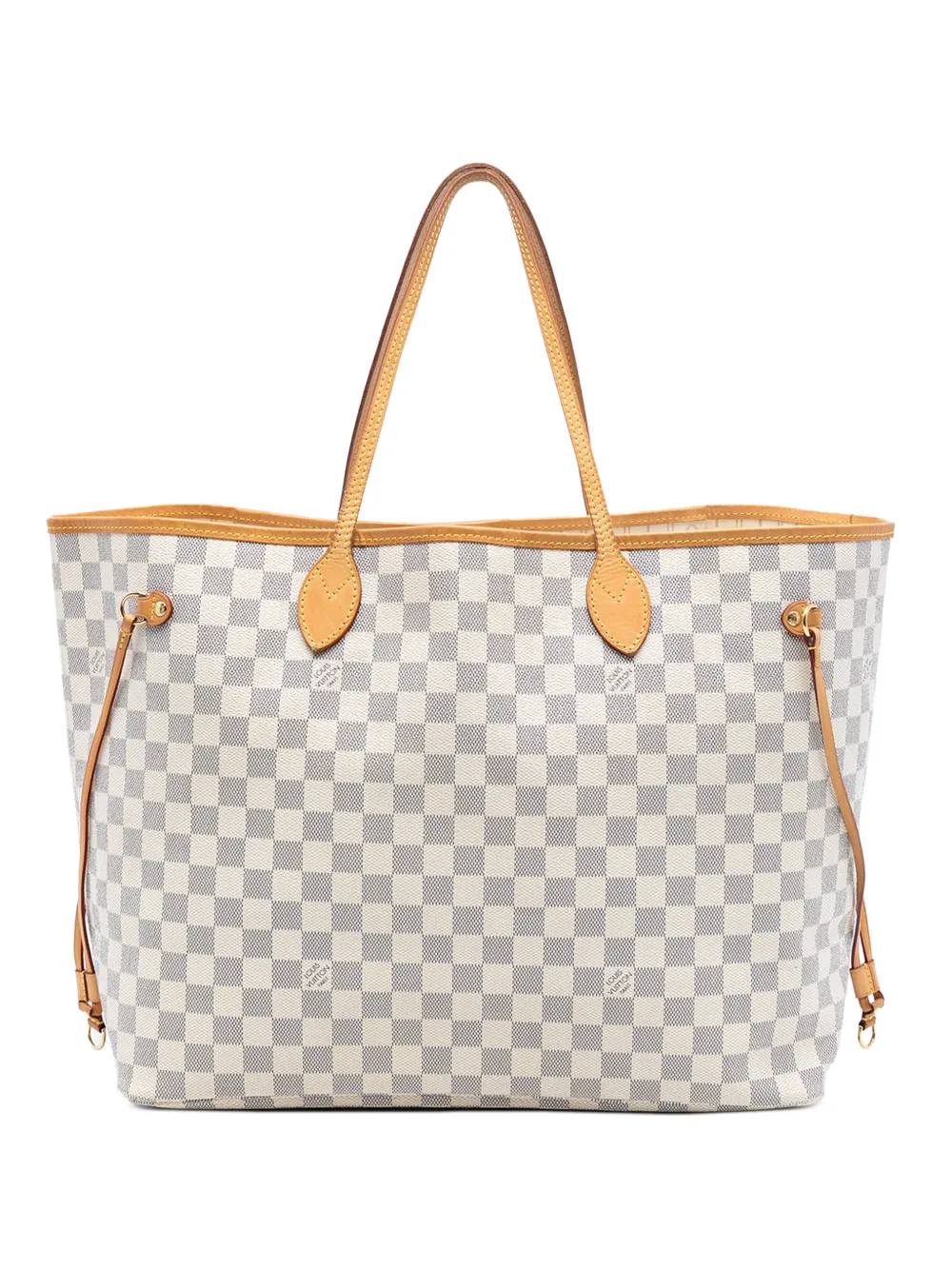Louis Vuitton Pre-Owned 2012 Damier Azur Neverfull GM tote bag - Bianco