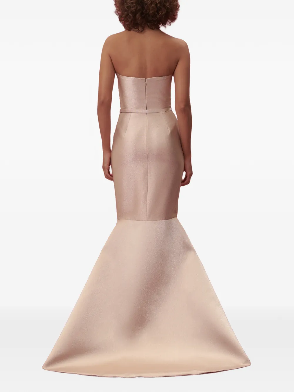 Strapless Structured Maxi Skirt