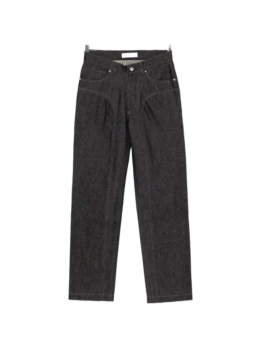 VICTOR CLAVELLY seam-detail straight-leg jeans - Nero