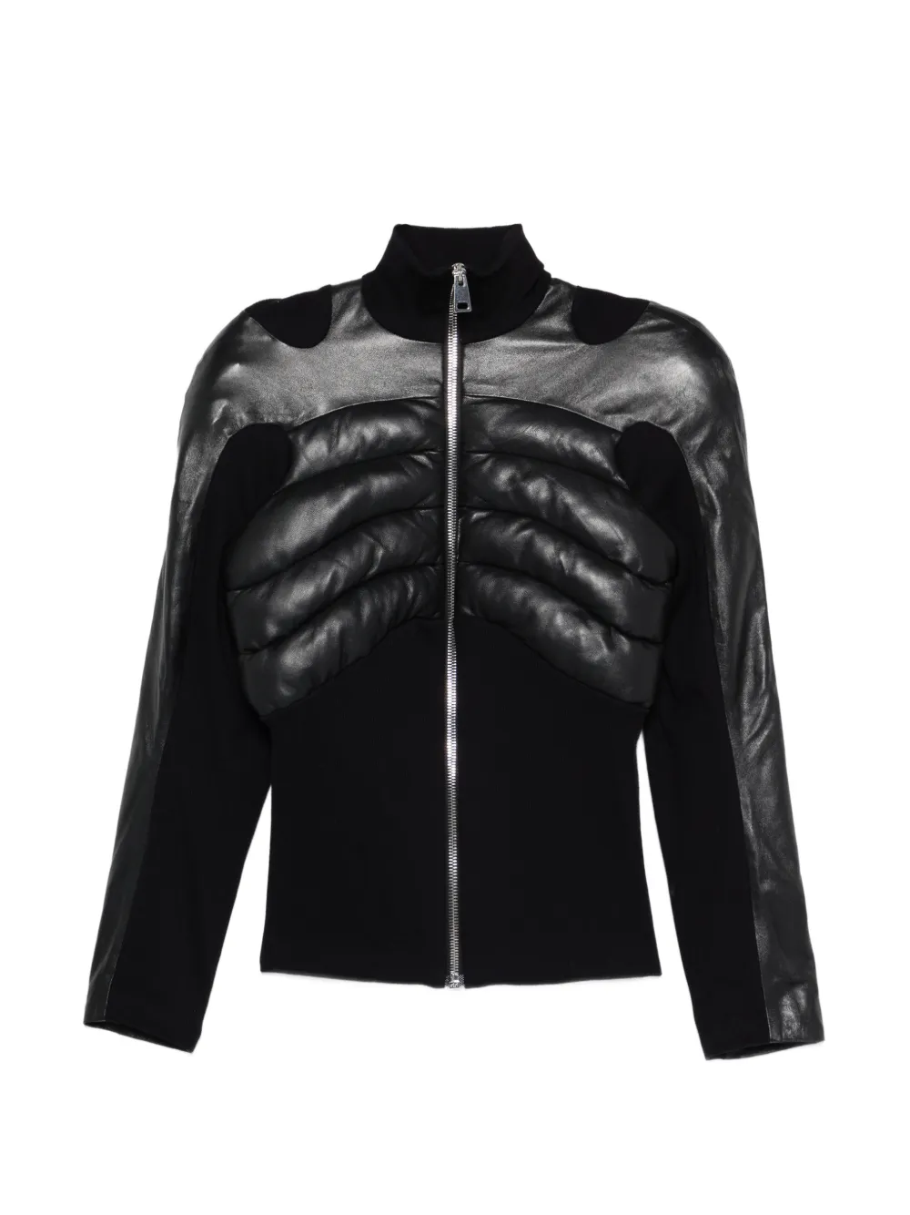 VICTOR CLAVELLY zip-up puffer jacket - Nero